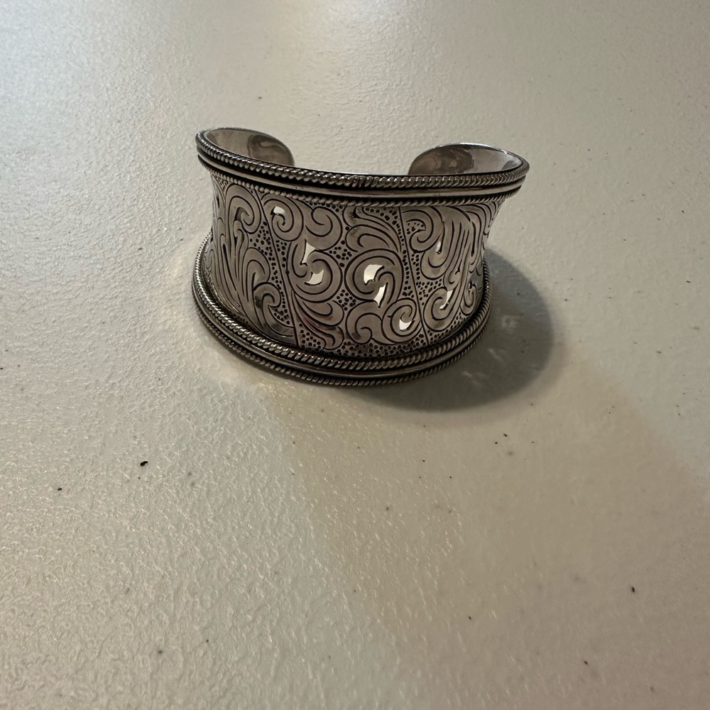 Elegant Silver Cuff Bracelet